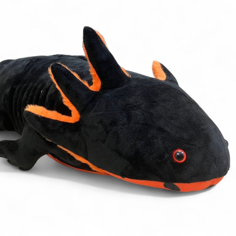 Plüsch Axolotl XXL Schwarz/Rot