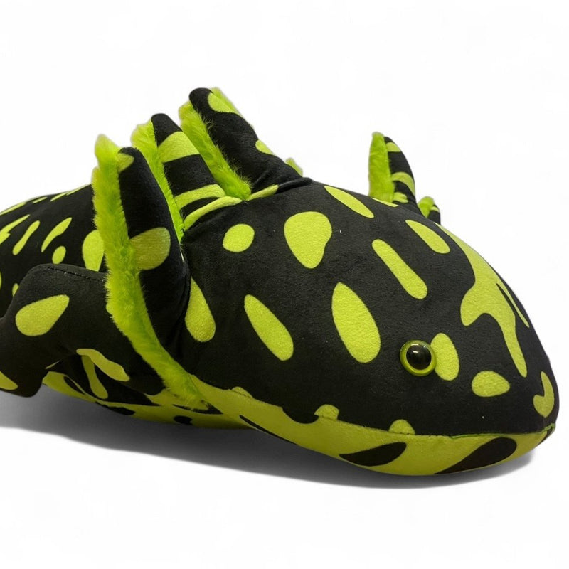 Plüsch Axolotl XXL Schwarz/Grün