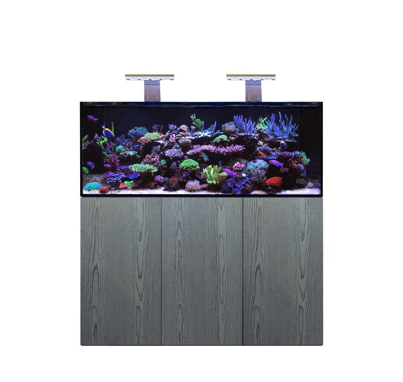 D-D Aqua-Pro Reef 1500 - CARBON OAK - Meerwasseraquarium / Unterschrank mit Metallrahmen