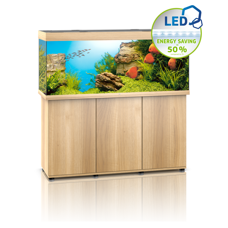 Juwel Rio 450 Aquarium helles Holz Kombination