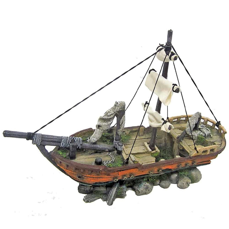 AMTRA SEGELSCHIFF MIT FELSEN