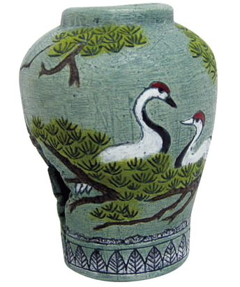 AMTRA ÄGYPTEN VASE MIT SCHWÄNEN S