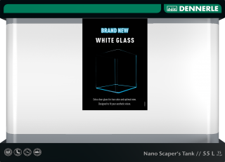 Dennerle NANO TANK - WEIßGLAS 55Liter