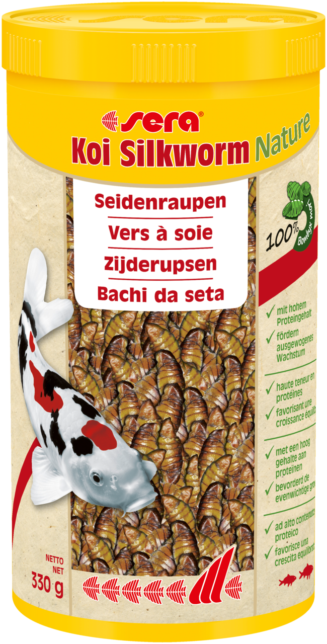 Sera Koi Silkworm Nature 1000ml Seidenraupen