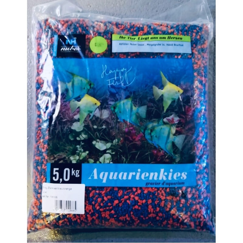 Nuber Aquarienkies blau/rot 2-4mm 5kg
