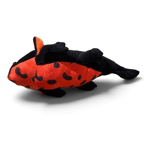 Plüsch Axolotl Schwarz/Rot