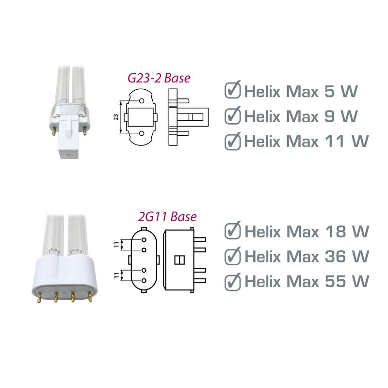 Aqua Medic Ersatzlampen für Helix Max
