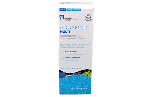 Aquarium Münster AQUAMOR MULTI 250ml gegen Infektionen im Gartenteich
