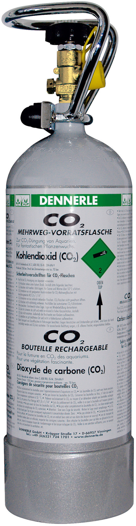 Dennerle CO₂ Mehrweg-Flasche 2000g