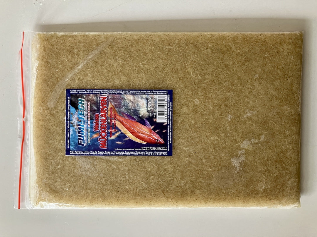 Zoo Schatz Weiße Mückenlarven 500g Tafel