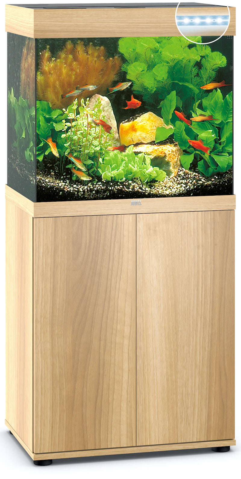 Juwel Lido 120 Aquarium helles Holz Kombination
