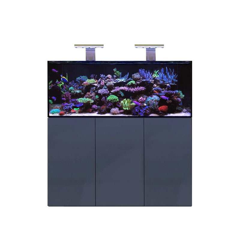D-D Aqua-Pro Reef 1500  - ANTHRACITE GLOSS - Meerwasseraquarium / Unterschrank mit Metallrahmen