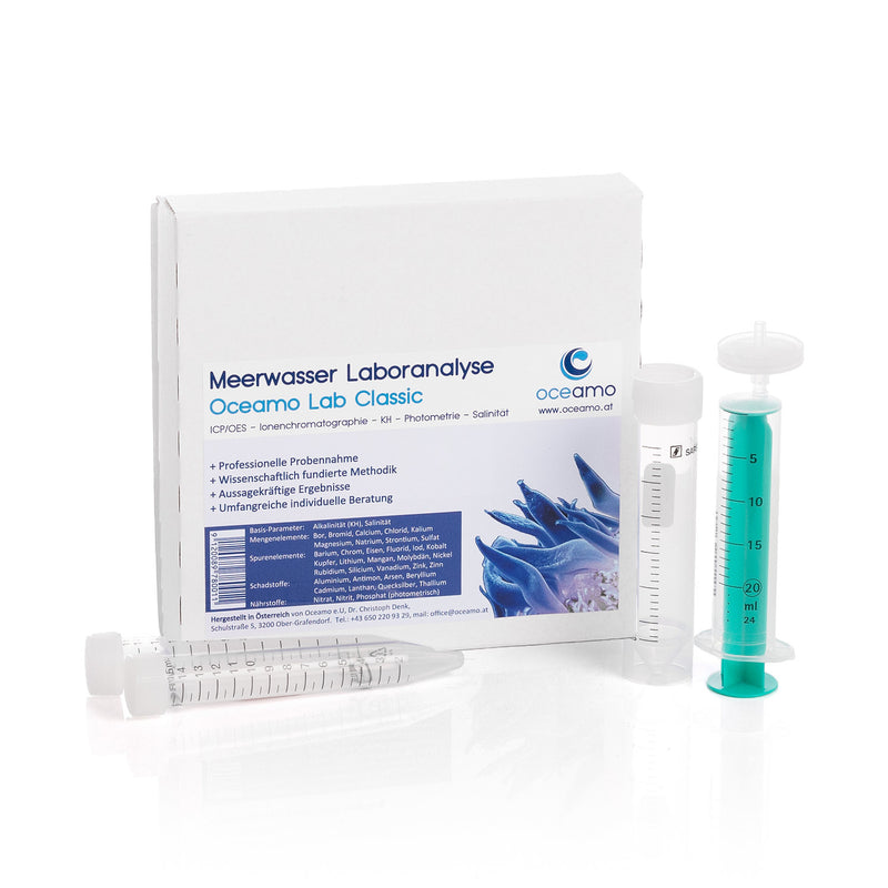 Oceamo Classic Meerwasser Laboranalyse
