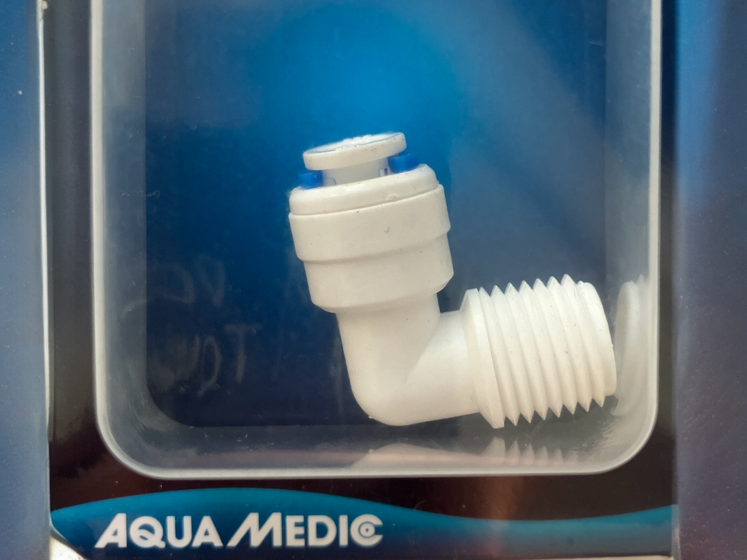 Aqua Medic Fitting 1/4" 90° weiss