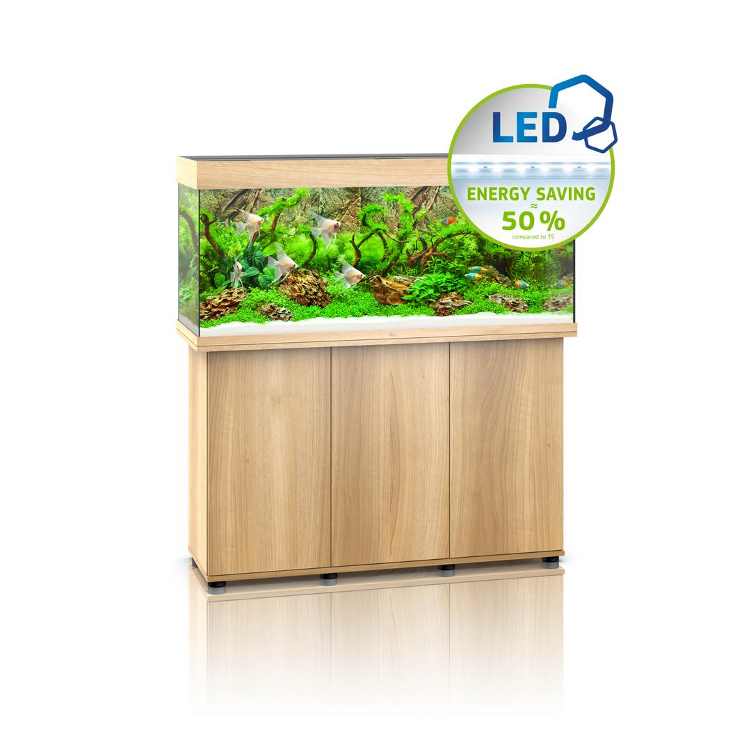 Juwel Rio 240 Aquarium helles Holz Kombination