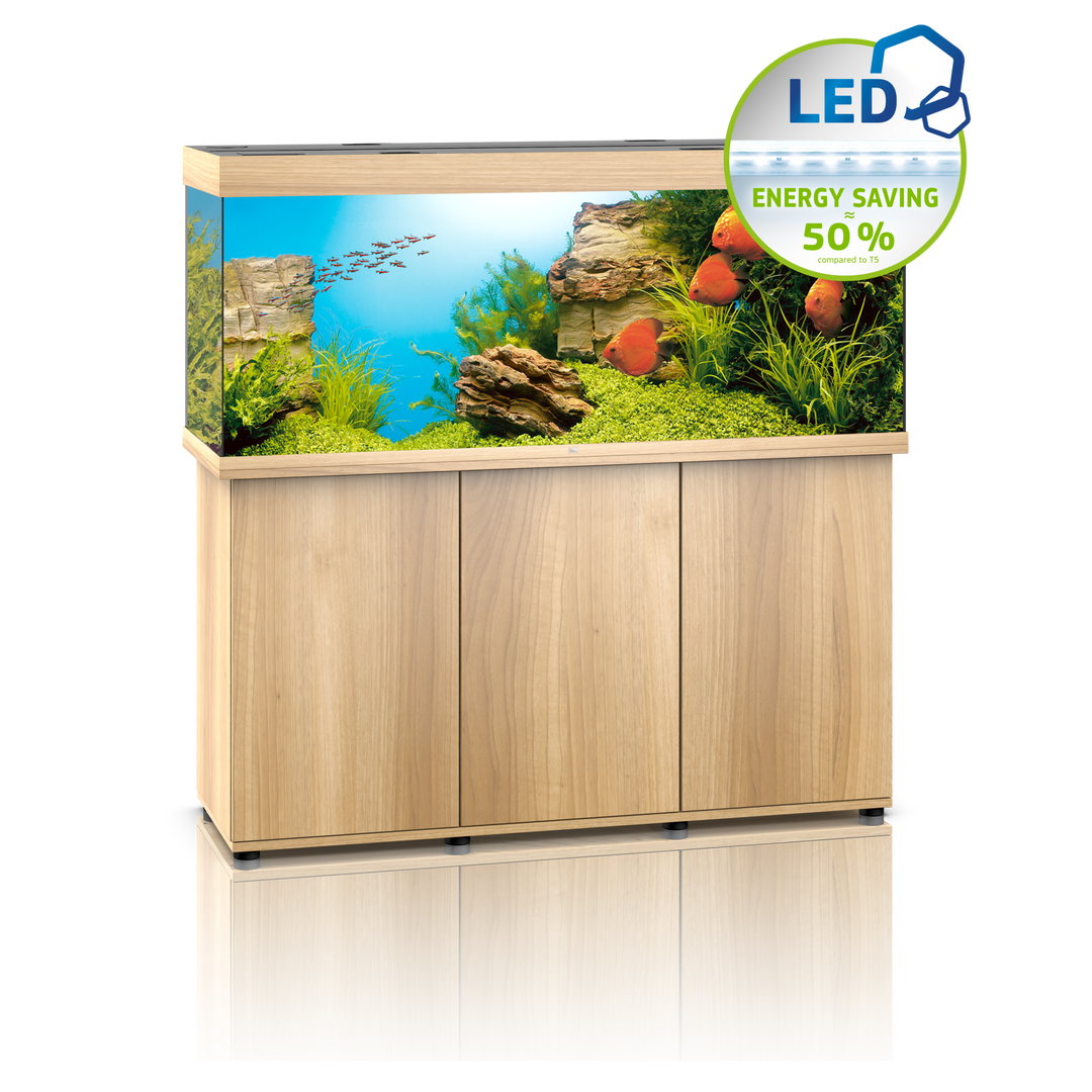 Juwel Rio 450 Aquarium helles Holz Kombination