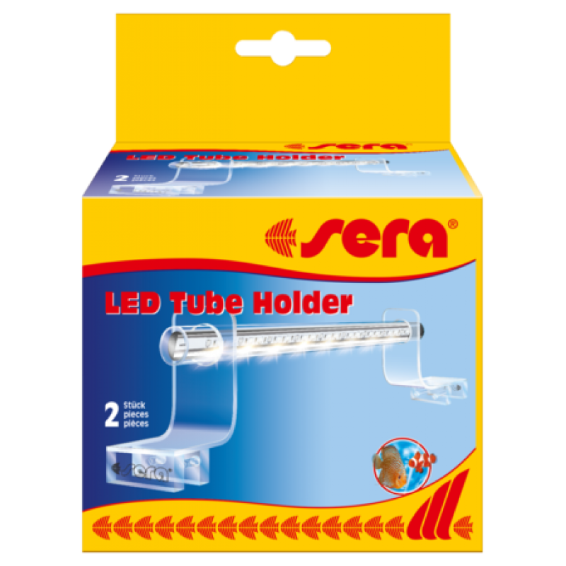 Sera  LED Tube Holder Clear 2 Stk
